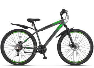 Bicicleta MTB-HT 29   UMIT Faster 2D, cadru otel 19  , frane disc, 21 viteze, antracit verde