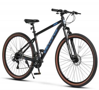 Bicicleta MTB-HT 29   VELORS Genius 2.9, cadru otel 18  , manete secventiale, frane disc, 21 viteze, negru albastru