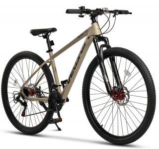 Bicicleta MTB-HT 29   VELORS Rambler 2.9, cadru otel 18  , manete secventiale, frane disc, 21 viteze, bej negru