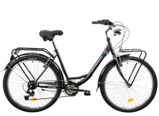 Bicicleta oras 26   DHS Citadinne 2634, cadru otel 18  , frane V-Brake, 6 viteze, gri albastru