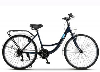 Bicicleta oras 26   RICH Meridian, cadru otel 19  , manete RevoShift, frane V-Brake, 21 viteze, albastru