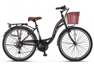 Bicicleta oras 26   UMIT Alanya, cadru otel 18  , frane V-Brake, 21 viteze, negru maro