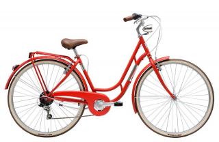 Bicicleta oras 28   ADRIATICA Danish Lady, cadru otel 19  , frane V-Brake, 6 viteze, rosie