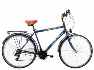 Bicicleta oras 28   DHS Central Park 2853, cadru otel 21  , frane V-Brake, 6 viteze, albastru