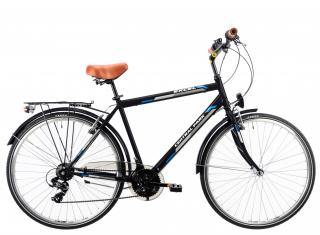 Bicicleta oras 28   DHS Central Park 2853, cadru otel 21  , frane V-Brake, 6 viteze, negru