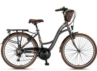 Bicicleta oras 28   UMIT Valencia, cadru aluminiu 18.5  , frane V-Brake, 21 viteze, antracit