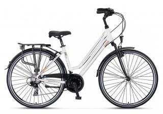 Bicicleta oras 28   UMIT Ventura Lady, cadru aluminiu 17  , frane V-Brake, manete secventiale, 21 viteze, alb