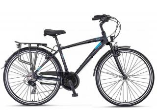 Bicicleta oras 28   UMIT Ventura Man, cadru aluminiu 18  , manete secventiale, frane V-Brake, 21 viteze, antracit albastru