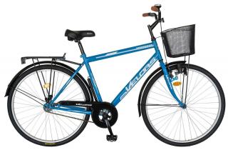 Bicicleta oras 28   VELORS Ukrayna 2893, cadru otel 20.5  , frane V-Brake torpedo, single speed, albastru alb