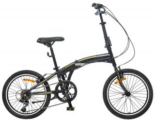 Bicicleta pliabila 20   POLAR Practic 30, cadru otel, frane V-Brake, 6 viteze, negru