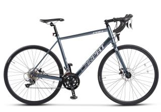 Bicicleta Road CARPAT Pro C27216C, cadru aluminiu 18  , frane disc,16 viteze, gri