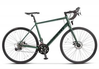 Bicicleta Road CARPAT Pro C27216C, cadru aluminiu 18  , frane disc,16 viteze, verde