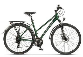 Bicicleta Trekking 28   CARPAT Pro C28282, cadru aluminiu 18  , manete secventiale, frane disc, 24 viteze, verde