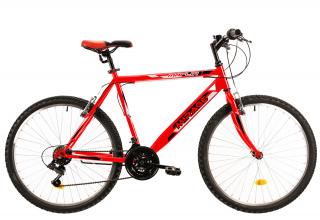 Bicicleta Urban 26   DHS Mirage 2603, cadru otel 17  , frane V-Brake, 18 viteze, rosu