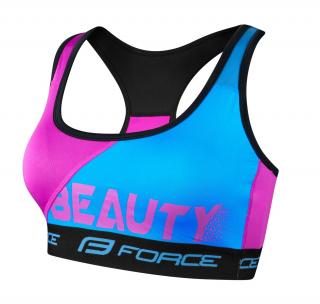 Bustiera sport Force Beauty albastru roz XS