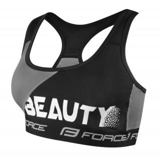 Bustiera sport Force Beauty negru gri L