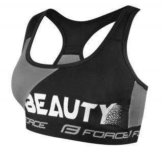 Bustiera sport Force Beauty negru gri S