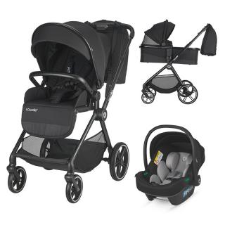 Carucior modular 3in1 COCCOLLE Lissia Anthracite+Scoica auto iSize COCCOLLE Knox Greystone