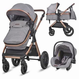 Carucior transformabil 3in1 COCCOLLE Melora Moonlit grey