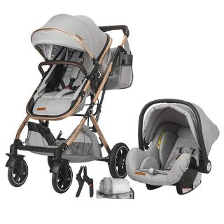 Carucior ultracompact 3in1 COCCOLLE Ravello moonlit grey