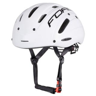Casca ciclism contratimp FORCE Globe Air, alb negru, marime L (58-62 cm)