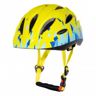 Casca ciclism copii FORCE Ant Junior, galben fluo bleu, marime XXS (44-48 cm)
