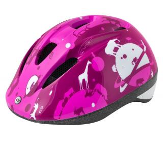 Casca ciclism copii FORCE Fun Planets roz alb, marime XS (48-52 cm)