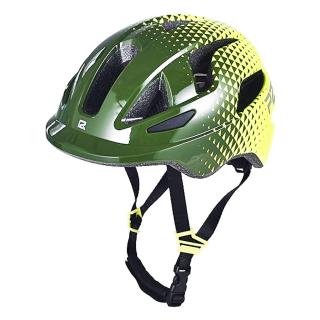 Casca ciclism copii P2R Mascot, verde galben, marime S (50-54 cm)