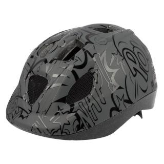 Casca ciclism copii POLISPORT B.D.Ballons, gri negru, marime XS (48-52 cm)