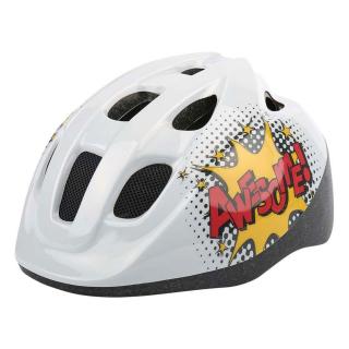 Casca ciclism copii POLISPORT Comics, alb, marime S (50-54 cm)