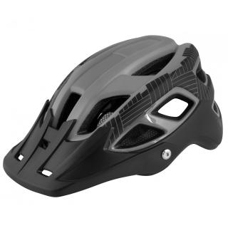 Casca ciclism FORCE Aves MTB E-bike, gri negru mat, marime L (58-62 cm)