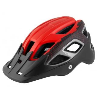Casca ciclism FORCE Aves MTB E-bike, rosu negru mat, marime L (58-62 cm)