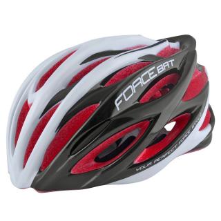 Casca ciclism FORCE Bat negru rosu, marime M (54-58 cm)