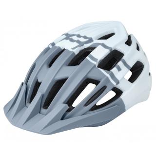 Casca ciclism FORCE Corella MTB, gri alb, marime M (54-58 mm)