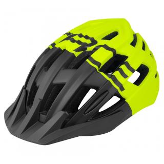 Casca ciclism FORCE Corella MTB, negru galben fluo, marime M (54-58 cm)