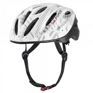 Casca ciclism FORCE Hal alba, marime M (54-58 cm)