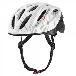 Casca ciclism FORCE Hal alba, marime S (50-54 cm)