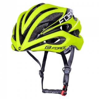 Casca ciclism FORCE Saurus, galben fluo negru, marime M (54-58 cm)