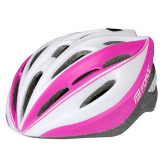 Casca ciclism FORCE Tery, alb roz, marime M (54-58 cm)