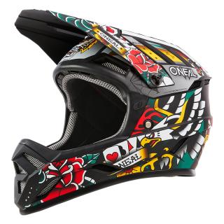 Casca ciclism O NEAL Backflip Helmet Inked V.24, multicolor, marime XL (61-62 cm)