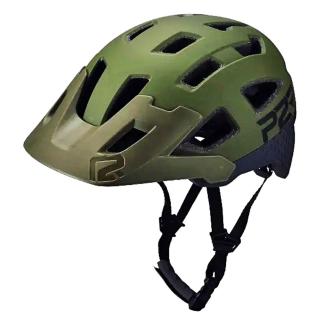 Casca ciclism P2R Fortex, kaki gri, marime L (58-62 cm)