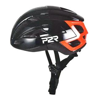 Casca ciclism P2R Rodeo, negru rosu, marime M (54-58 cm)