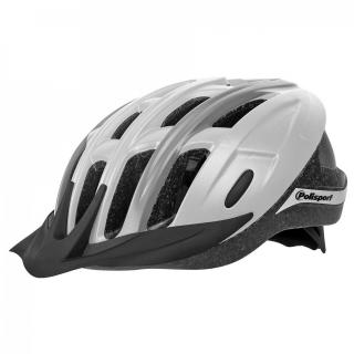 Casca ciclism POLISPORT Ride In, alb gri, marime L (58-62 cm)