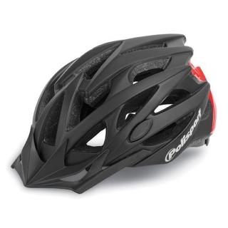 Casca ciclism POLISPORT Twig, negru rosu, marime M (54-58 cm)