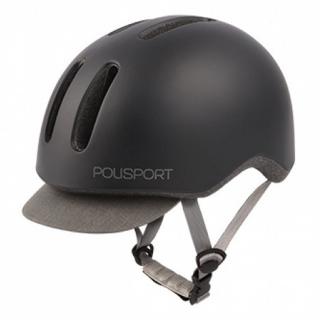 Casca ciclism urbana POLISPORT Commuter, negru, marime L (58-62 cm)