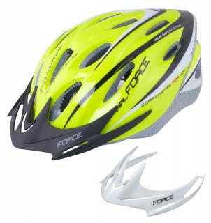 Casca FORCE Hal fluo negru, marime XS S (48-54 cm)