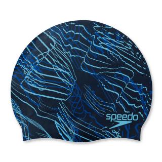 Casca inot adulti long hair Speedo Print albastru