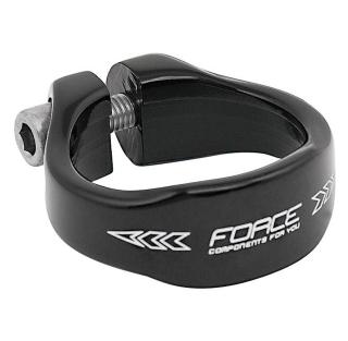 Colier FORCE 34.9 mm, fixare inbus, aluminiu, negru