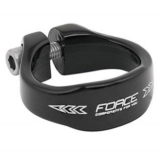 Colier tija sa FORCE, fixare inbus, 31.8 mm, aluminiu, negru