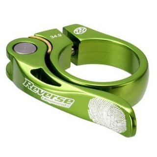 Colier tija sa REVERSE Long Life, strangere rapida, 34.9 mm, aluminiu, verde